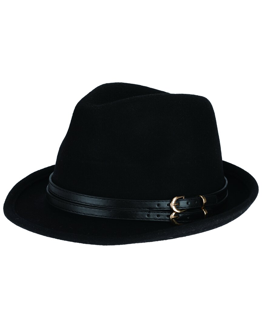 San Diego Hat Company New Indie Wool Fedora In Black