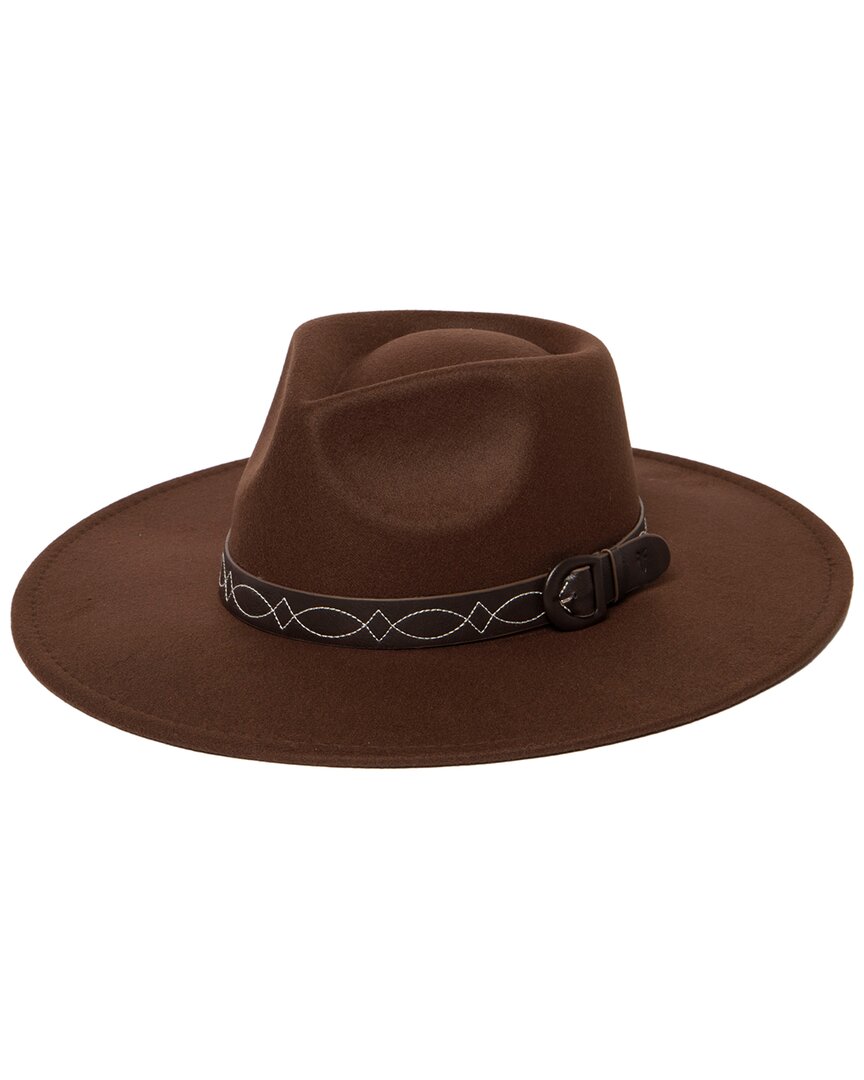 Frye Pinch Crown Fedora In Brown