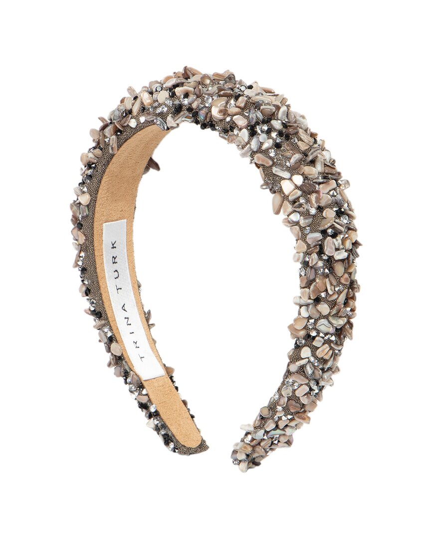 Trina Turk Mel Wool Headband In Gold