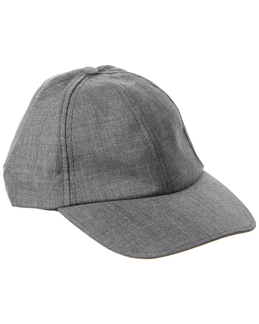 Officine Generale Wool-blend Baseball Cap In Gray
