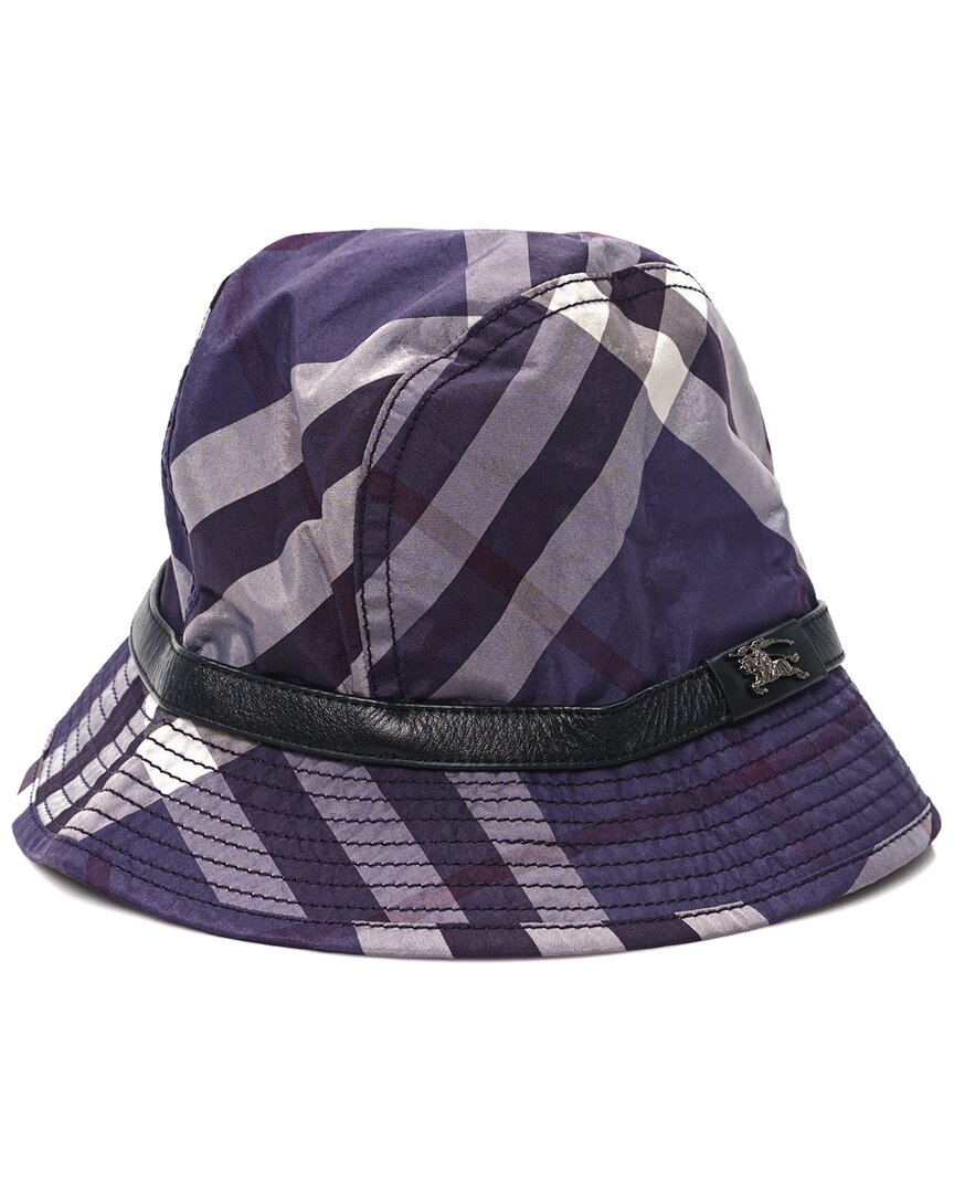 Burberry Technical Cotton Vintage Check Bucket Hat M (authentic Pre-loved)