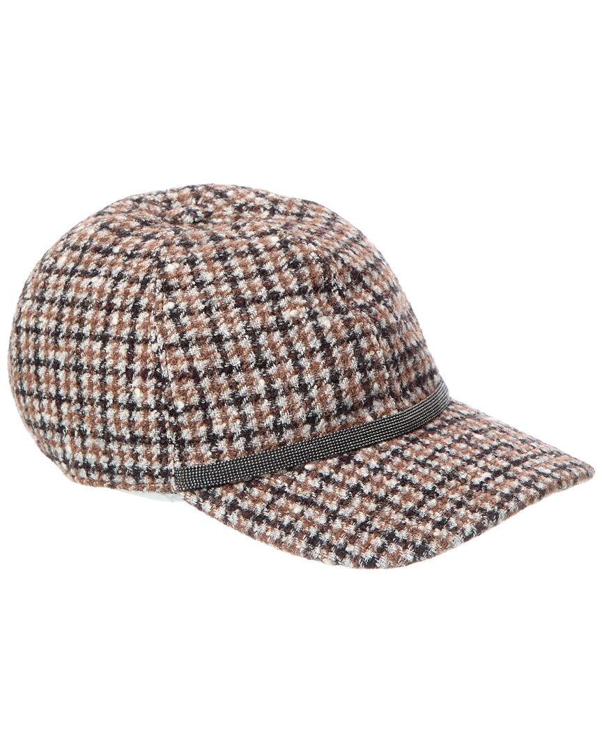 Brunello Cucinelli Wool & Alpaca-blend Bucket Hat In Brown