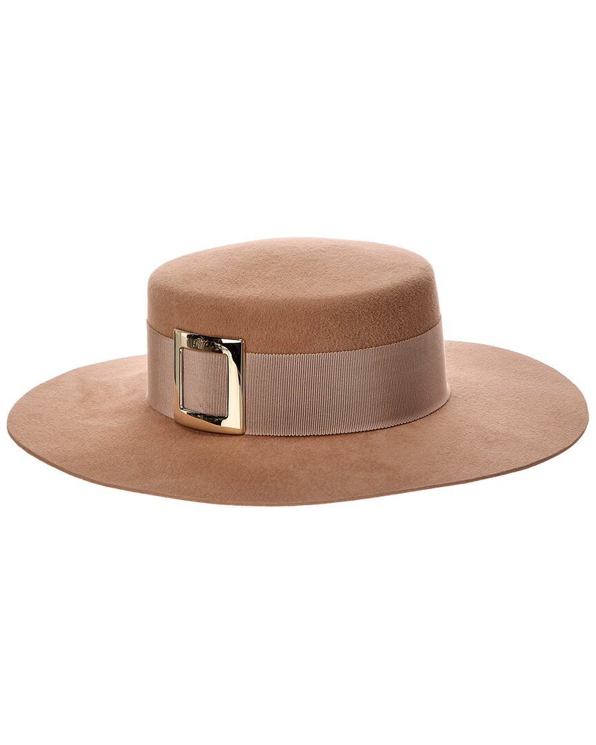 Roger Vivier Tres Hat In Brown