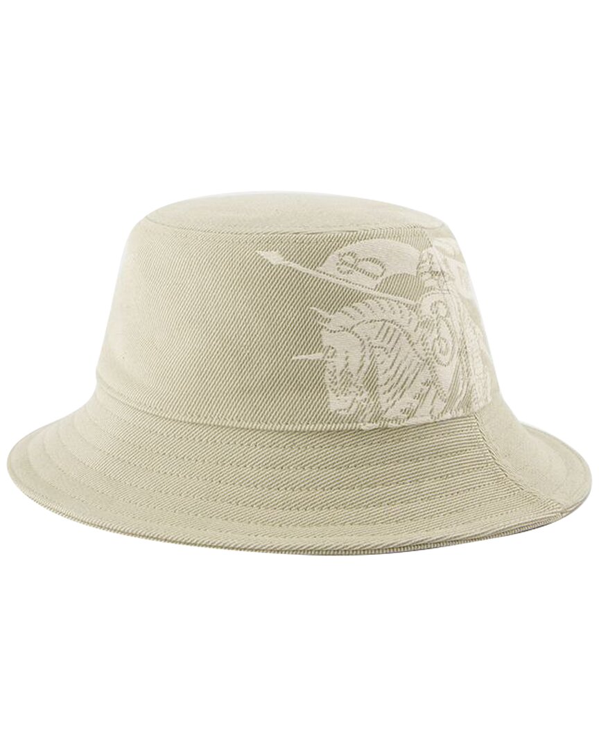 Burberry Ekd Twill Bucket Hat In Green