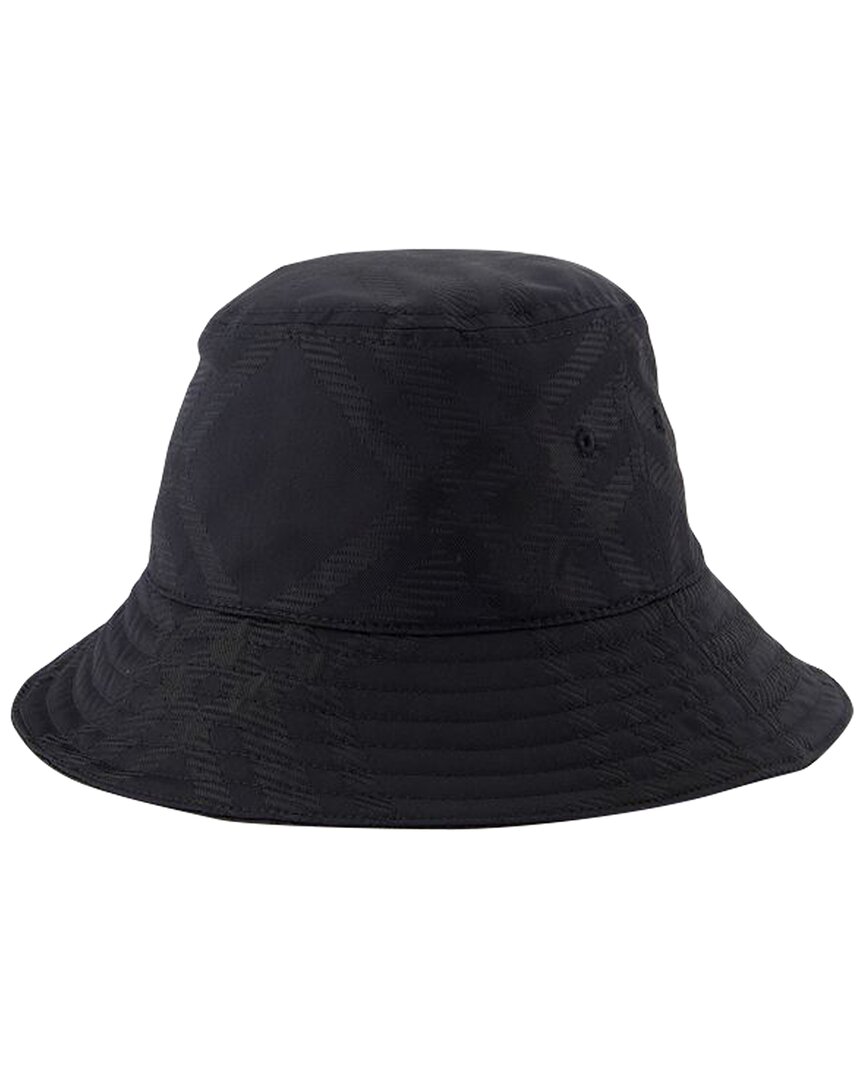 Burberry Tonal Bias Buket Hat In Blue