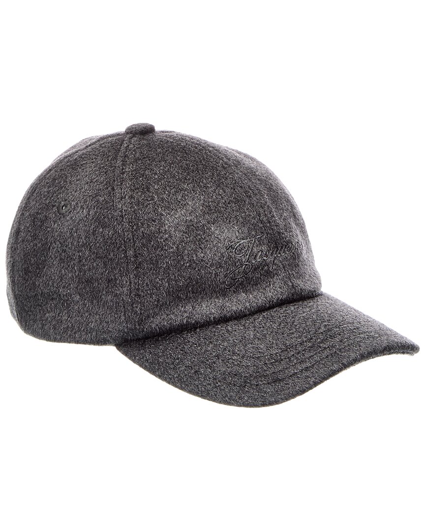 Jacquemus Cachemiro Wool Baseball Cap In Gray