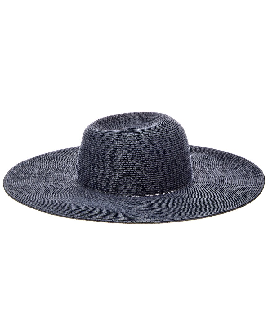 Bruno Magli Packable Floppy Brim Sun Hat In Blue