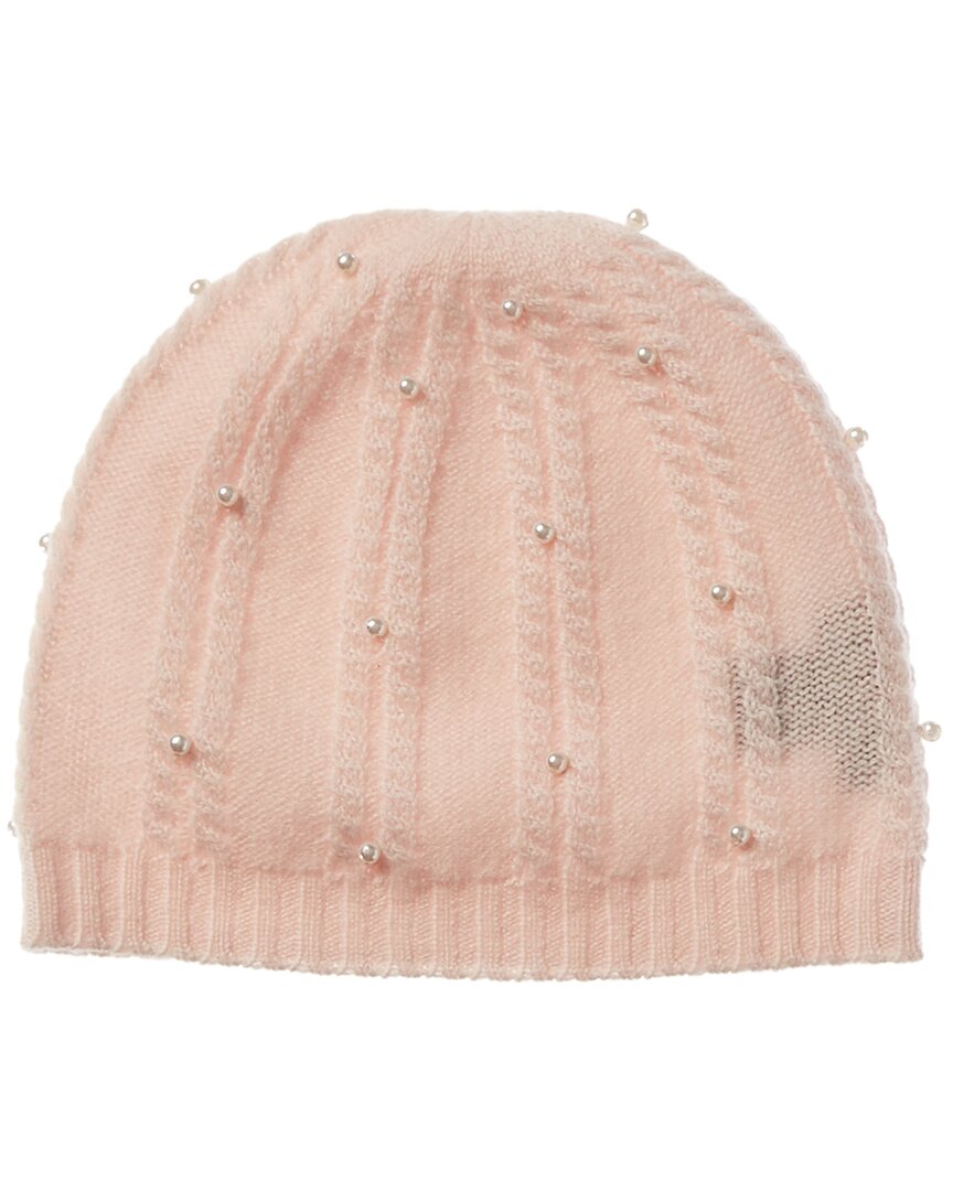 Image of Forte Cashmere Pearl Studded Cashmere Beanie