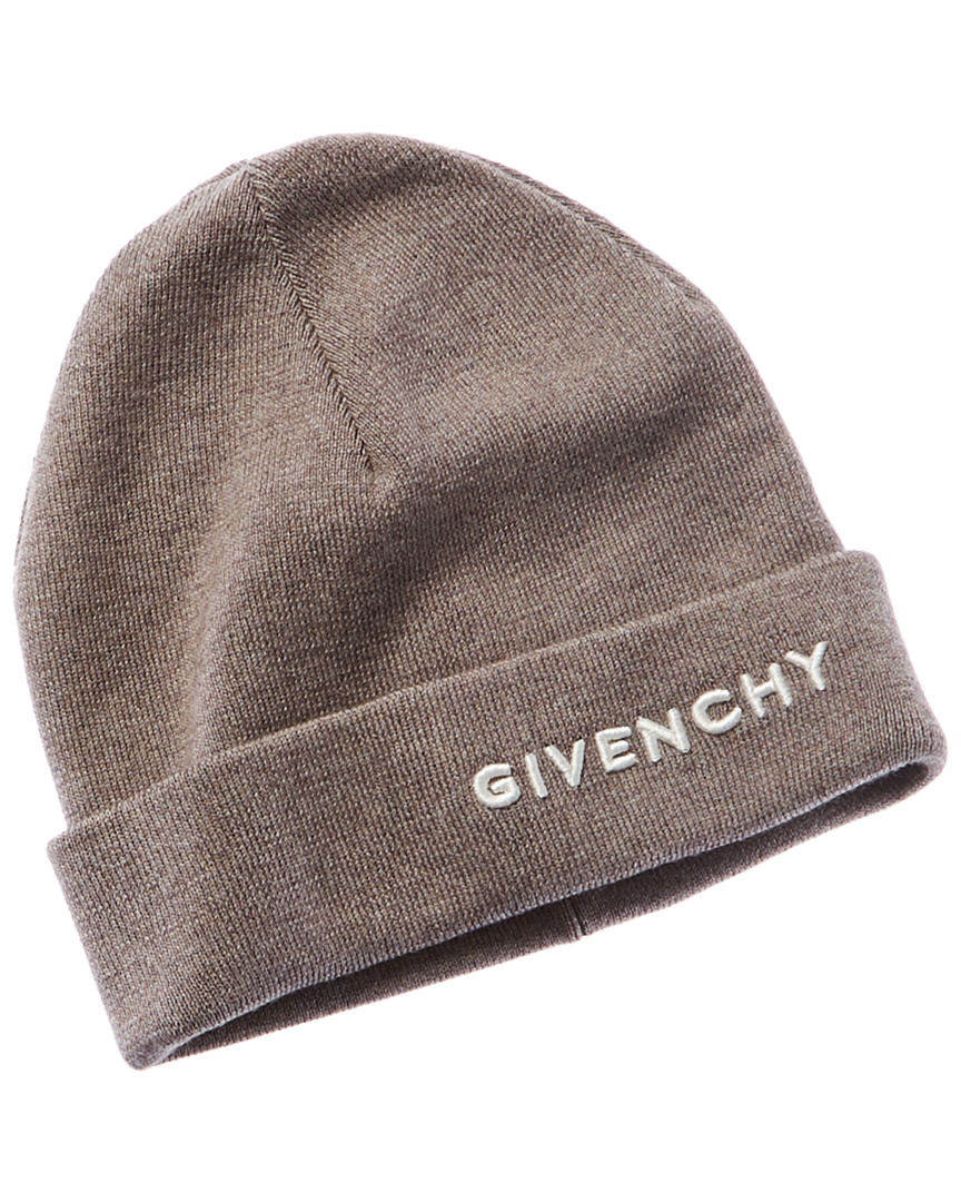 Givenchy Embroidered Logo Wool Beanie Women's | eBay