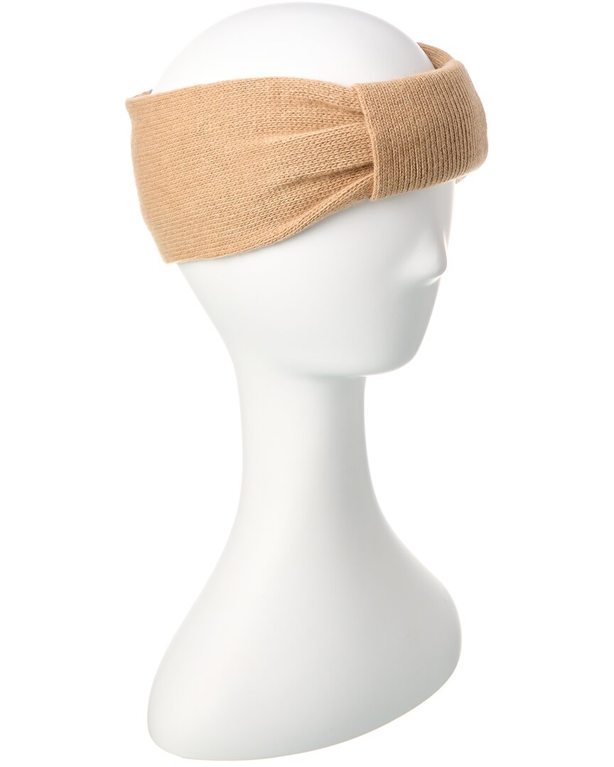 Shop Portolano Cashmere Headband In Brown