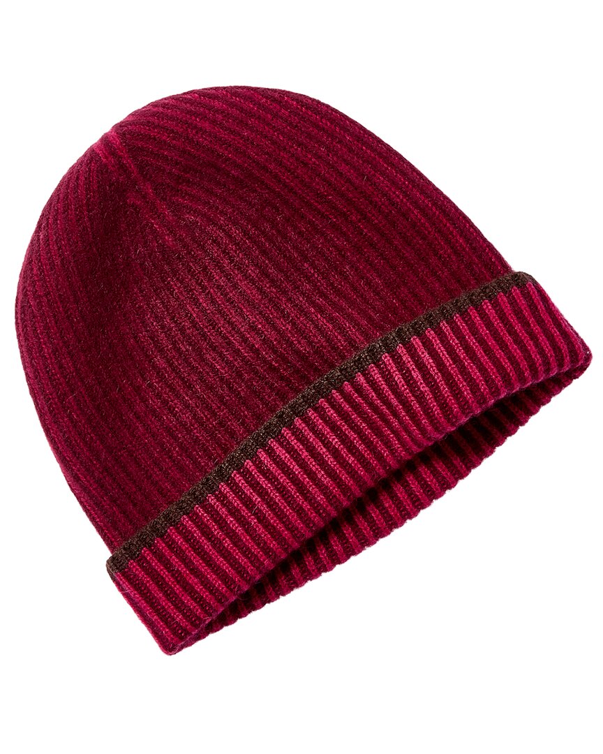 Forte Cashmere Plaited Cashmere Hat In Red