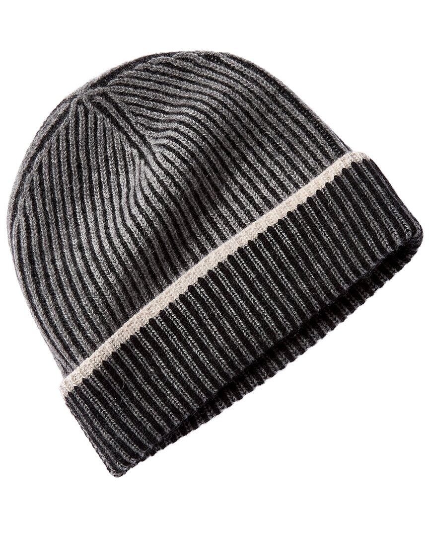 Forte Cashmere Plaited Cashmere Hat In Grey