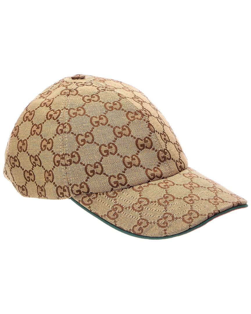 Gucci Gg Canvas Baseball Cap In Brown