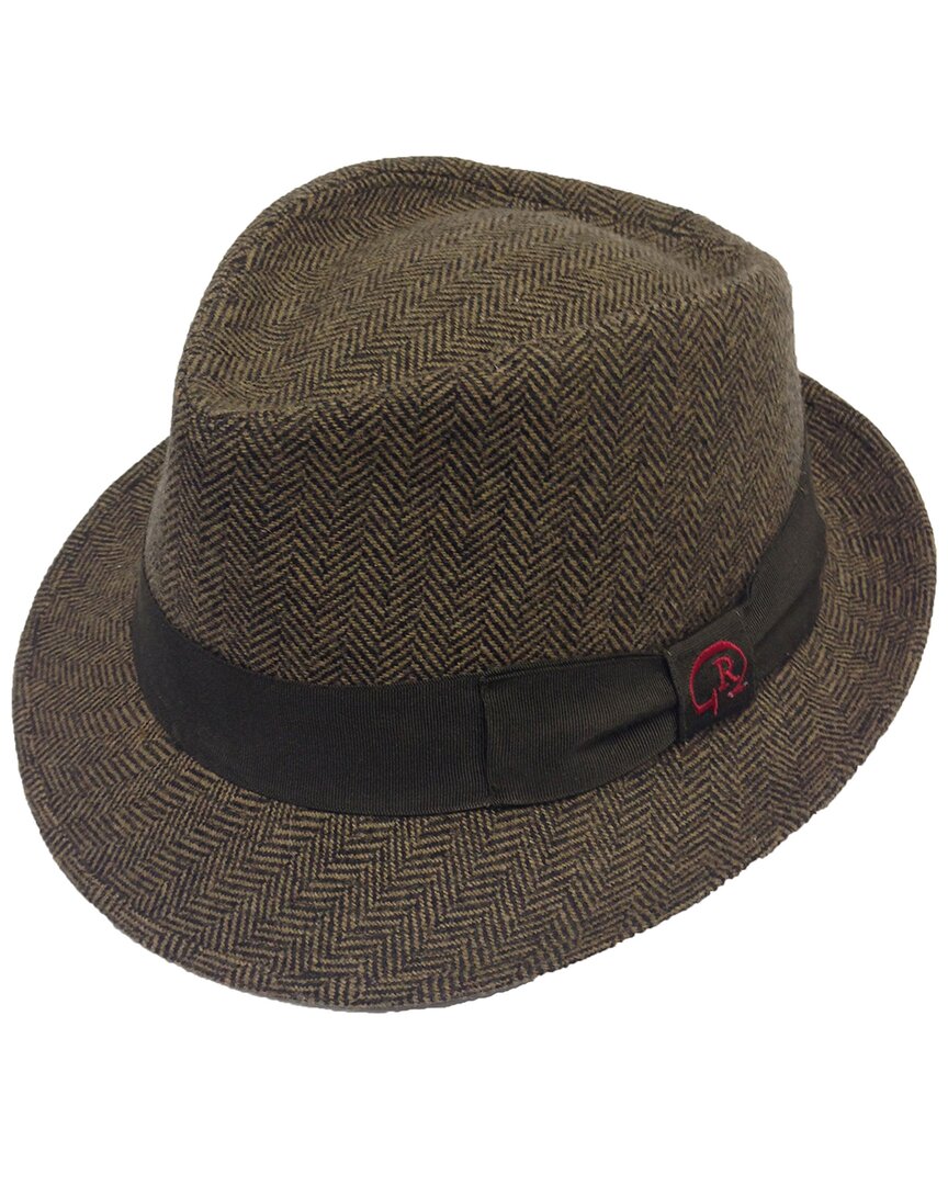 Shop Robert Graham Degraw Wool-blend Hat In Brown