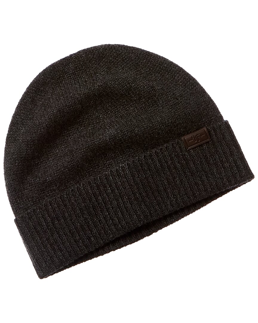 Hickey Freeman Rib Cuff Jersey Cashmere Beanie In Grey