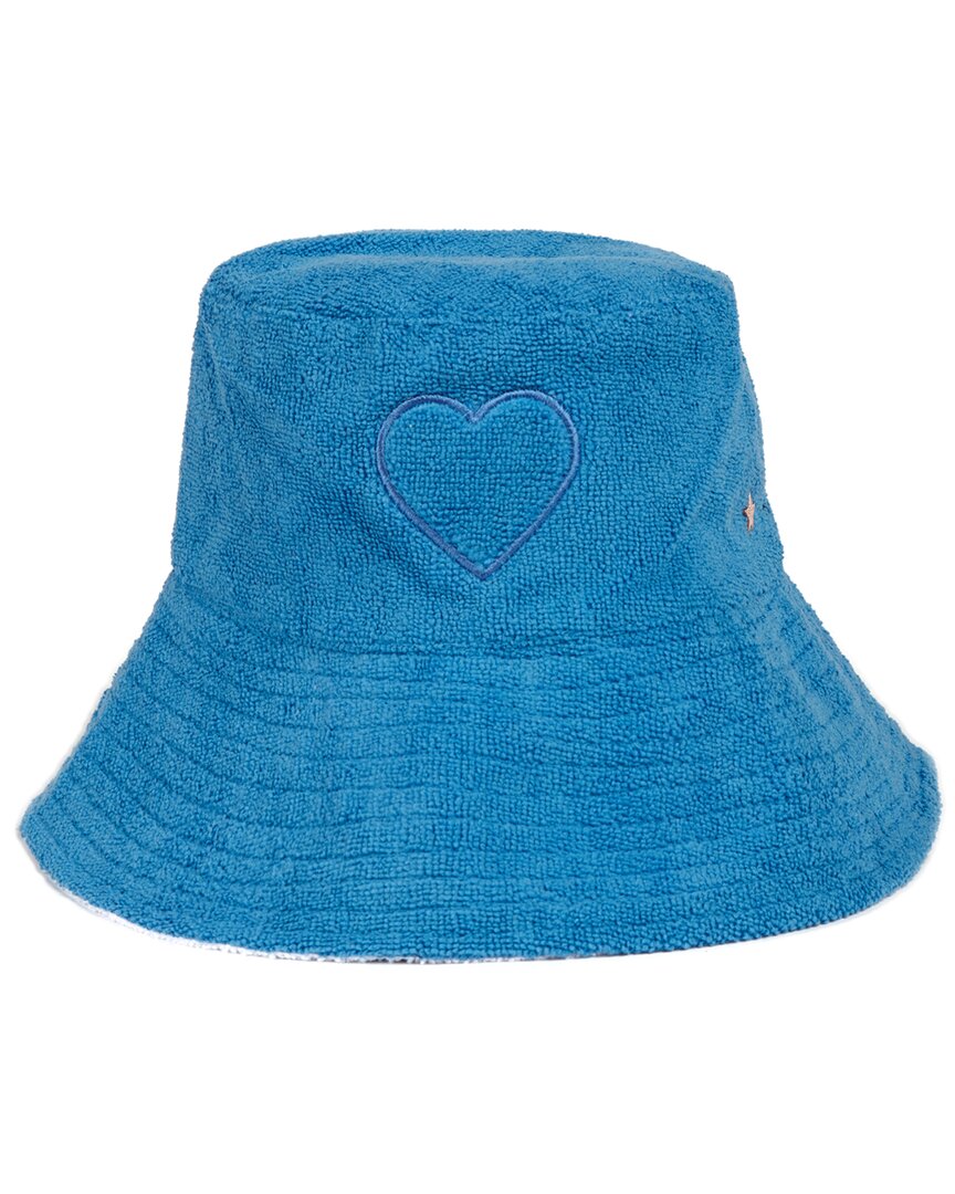 Jocelyn French Terry Bucket Hat In Blue