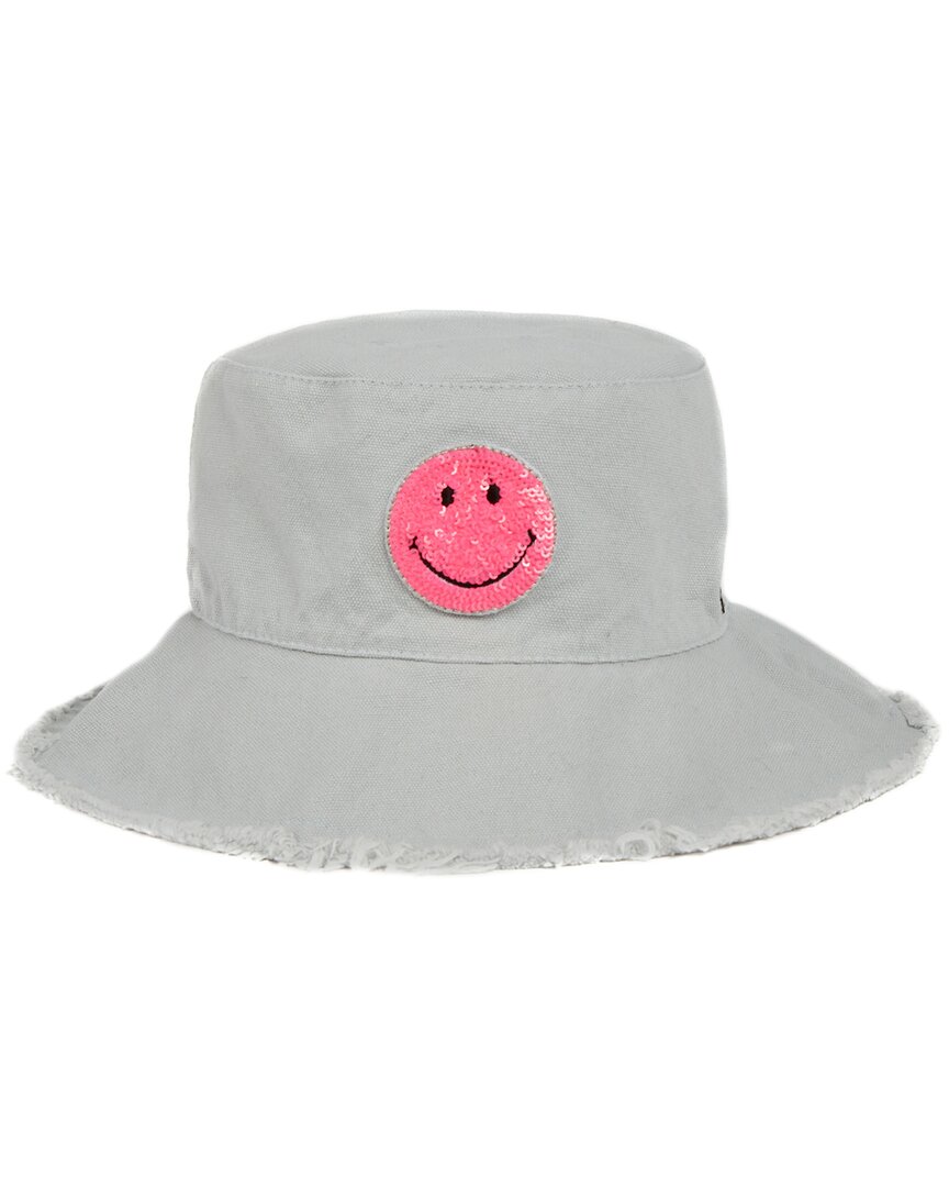 Jocelyn Patch Bucket Hat In Gray
