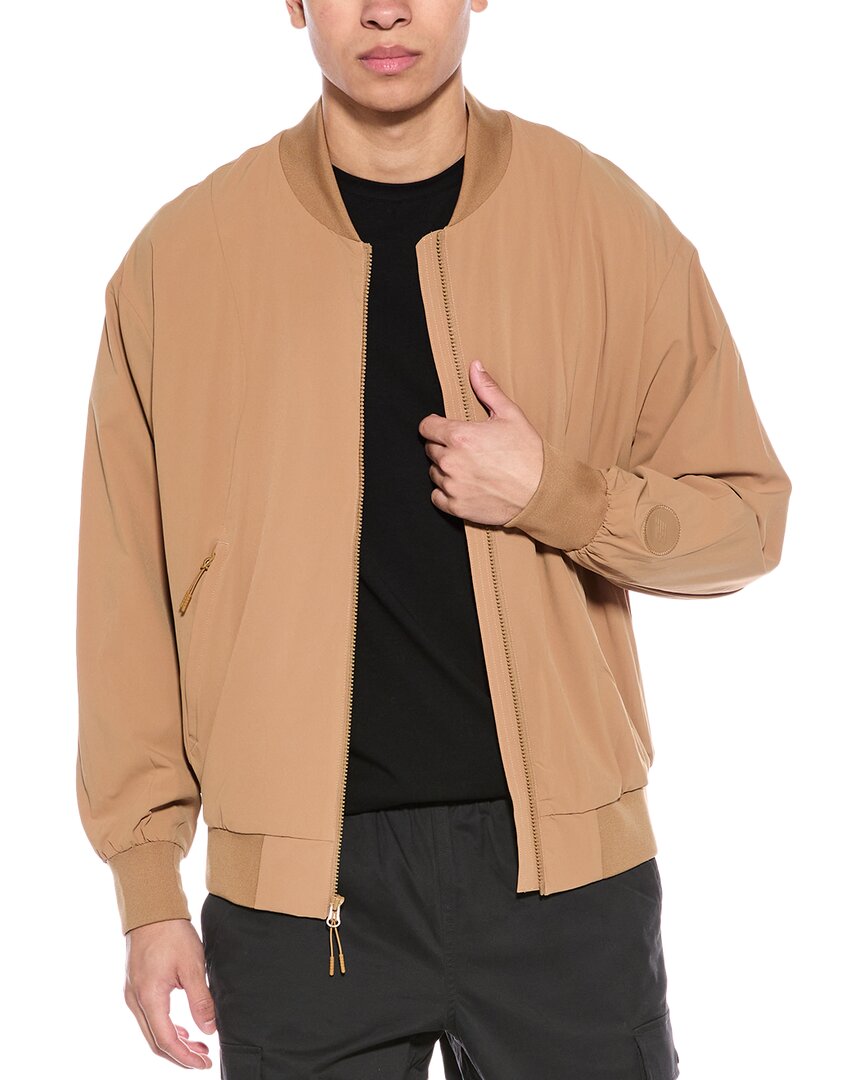 Shop New Balance Jacket In Brown