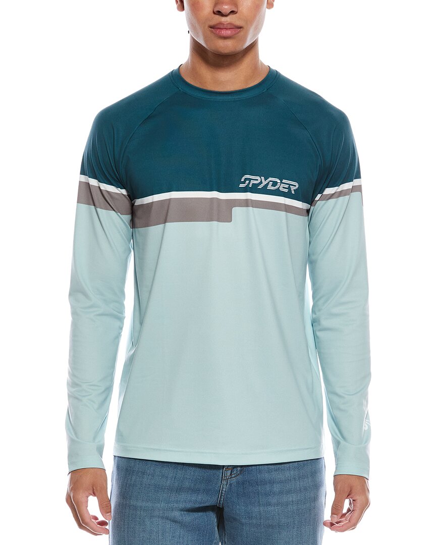 Spyder Pump Crewneck Baselayer Pullover In Green