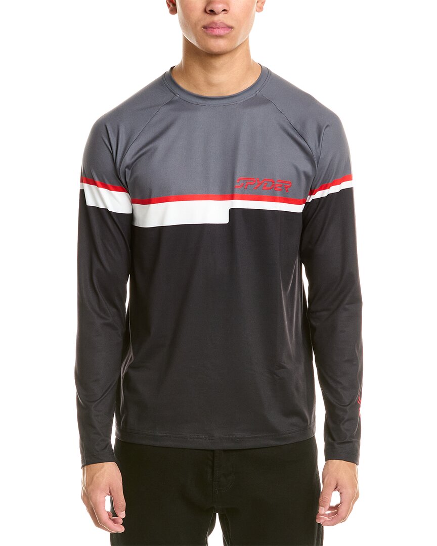 Spyder Pump Crew Top In Gold