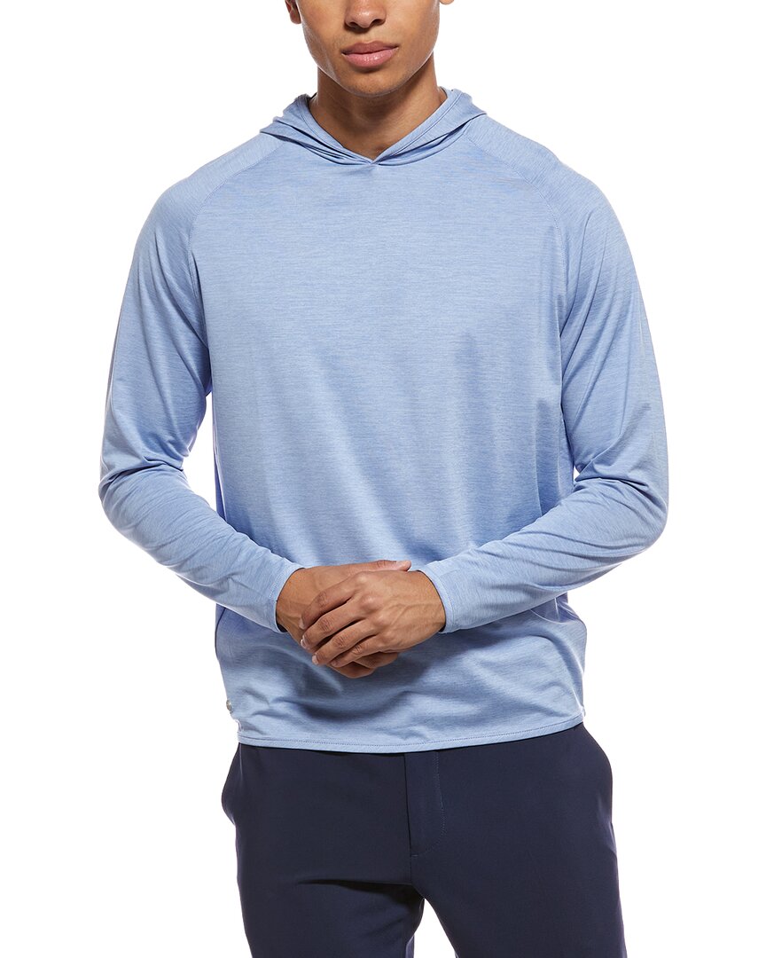 Peter Millar Hooded T-shirt In Blue