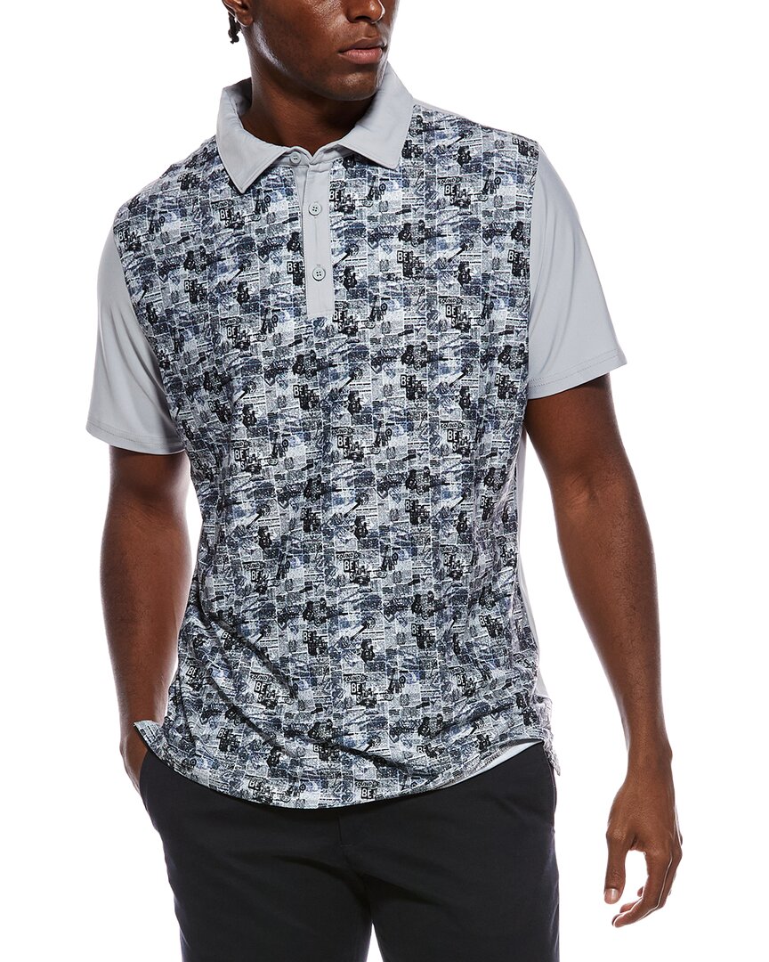 Ben Sherman Punk News Tech Jersey Sports Fit Polo In Multi