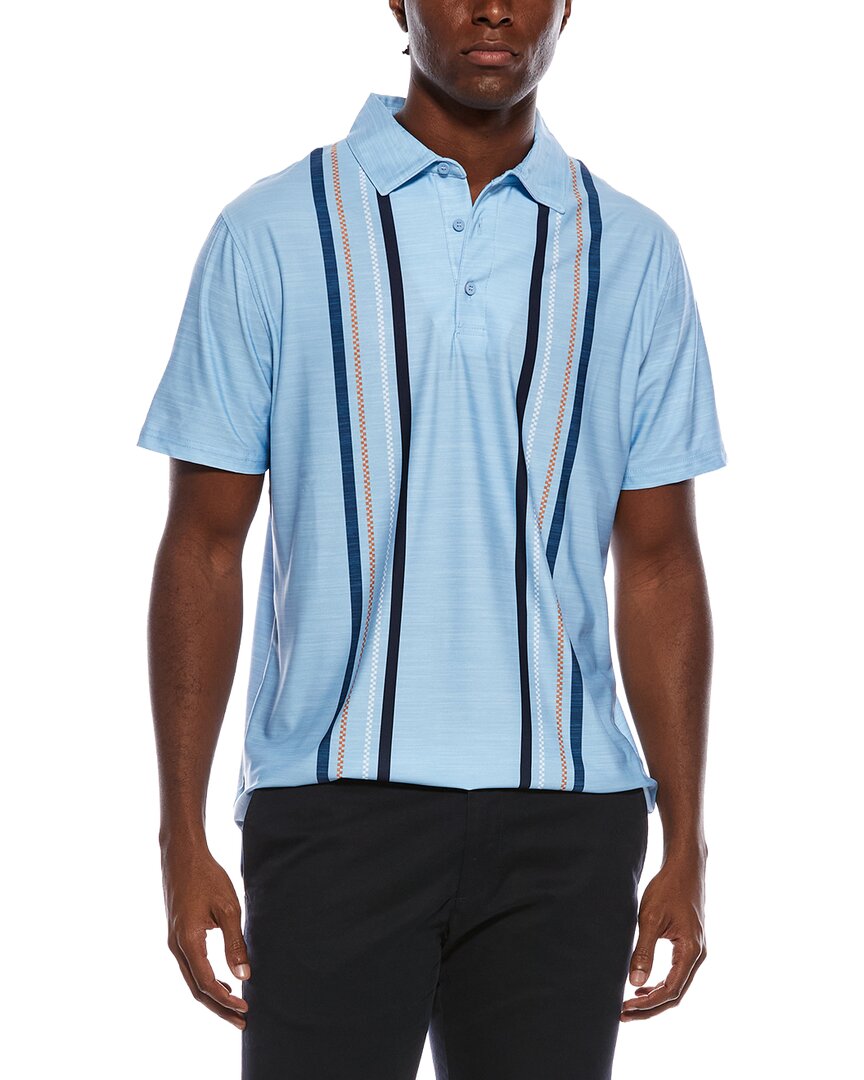 Ben Sherman Checkerboard Vertical Stripe Tech Jers In Blue