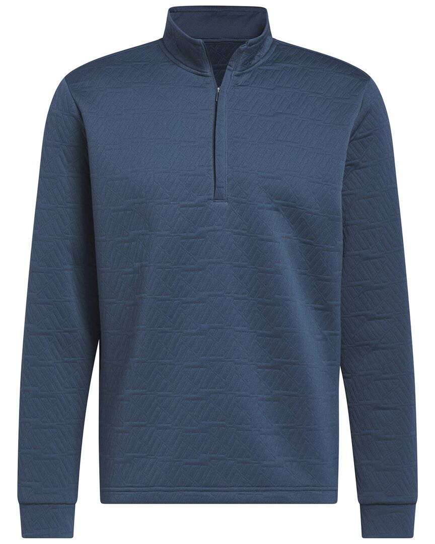 Adidas Golf Dwr 1/4-zip Pullover In Blue