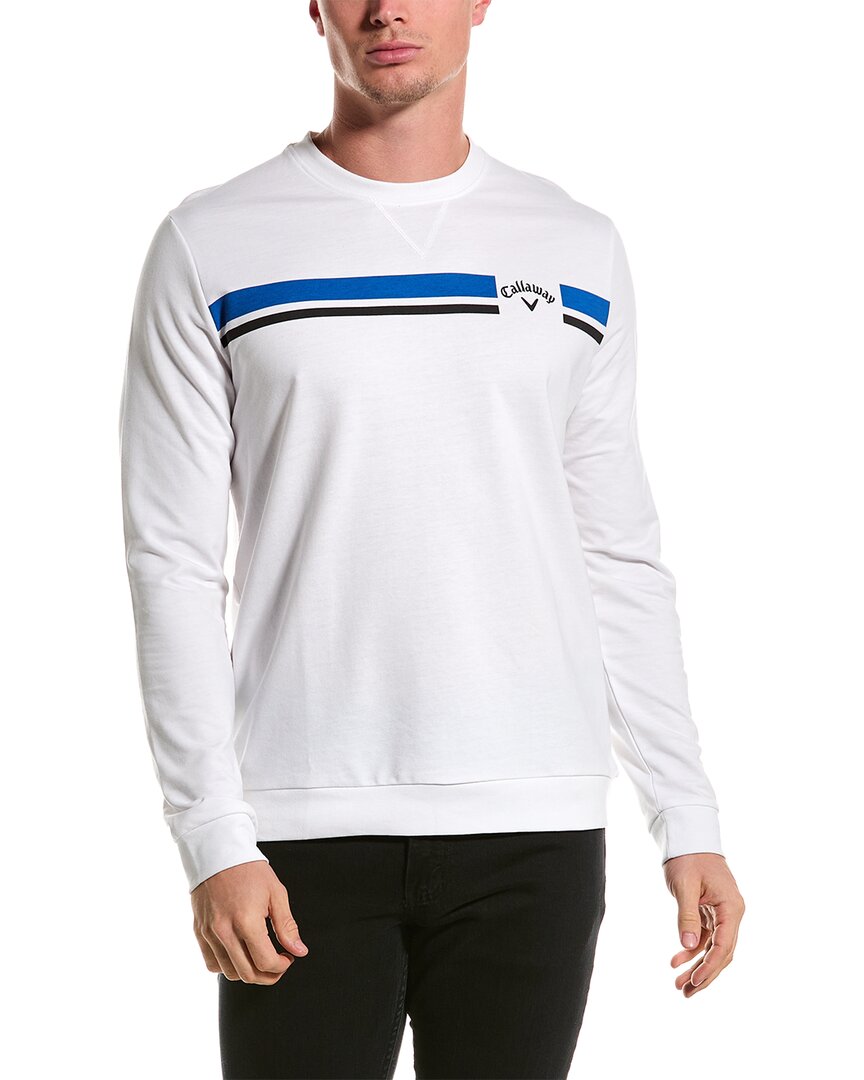 Shop Callaway Better Walk Trademark Novelty Sweatshirt In White