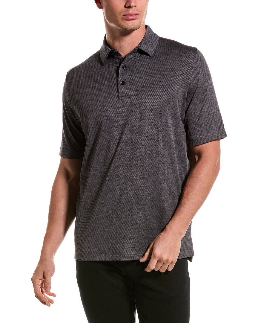 Shop Callaway Ventilated Classic Jacquard Polo Shirt In Black