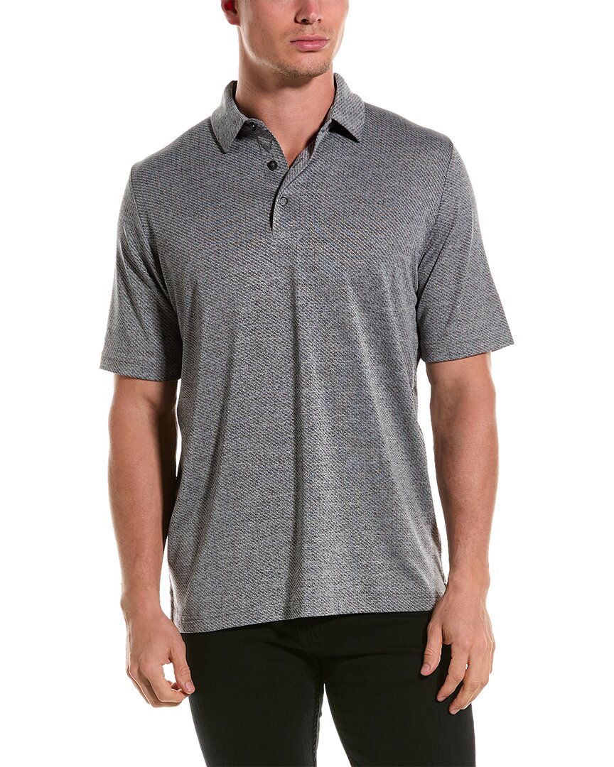 Shop Callaway Ventilated Classic Jacquard Polo Shirt In Grey