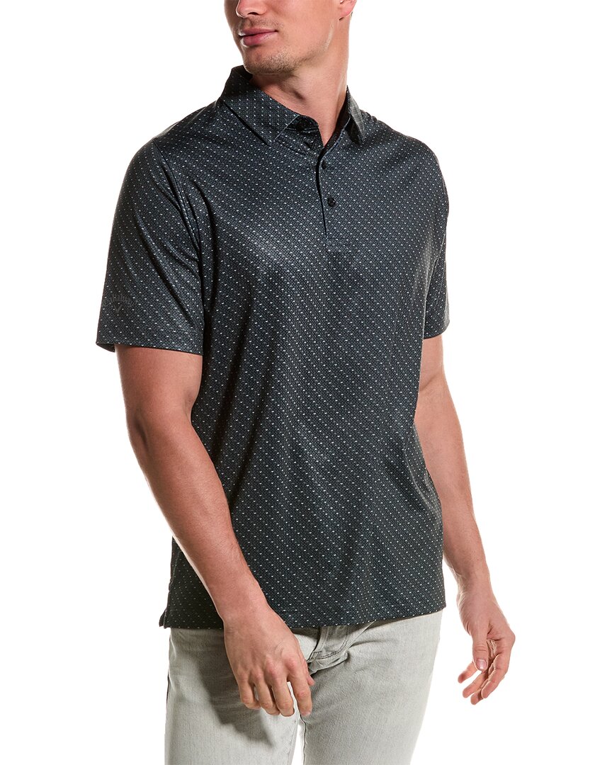 Shop Callaway Swing Tech All Over Chev Printed Polo Shirt In Black