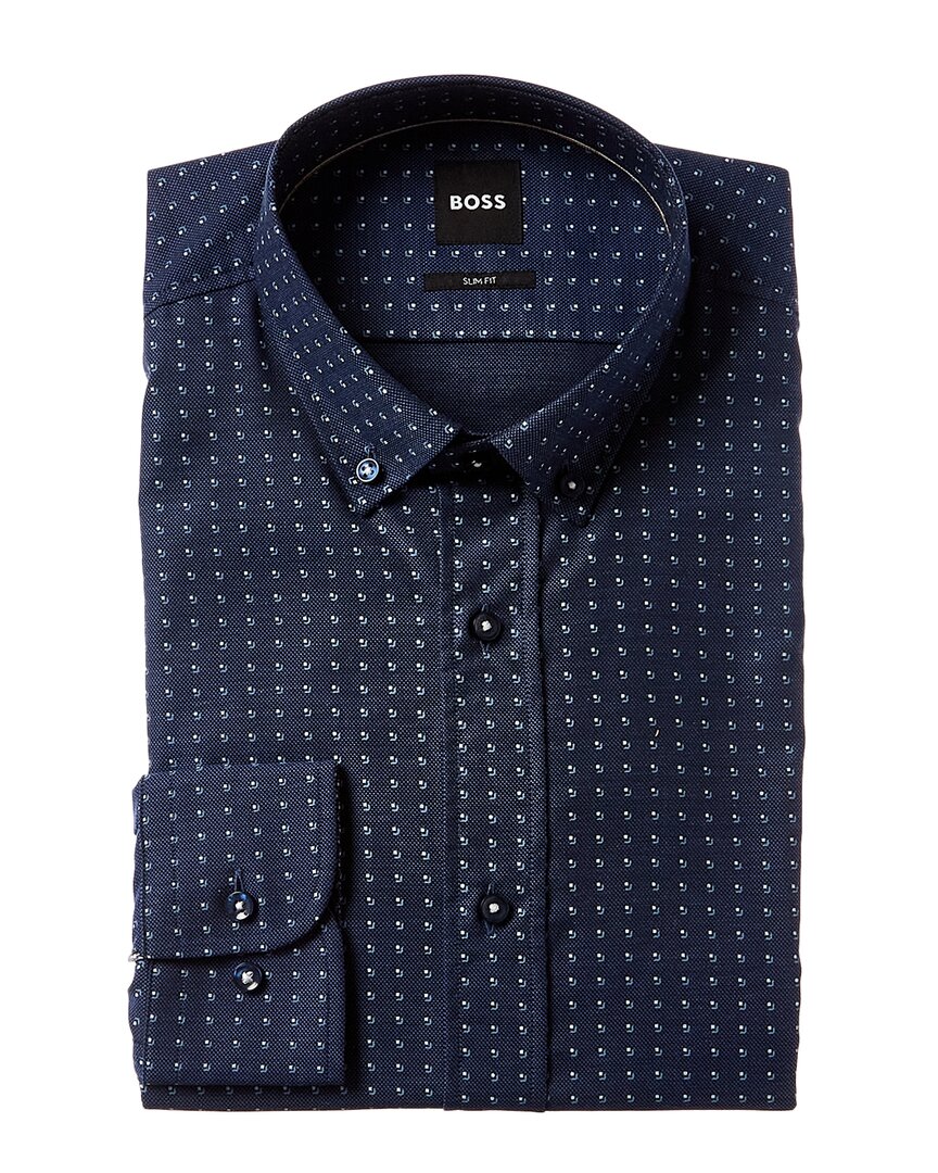 Hugo Boss Boss Hank Kent Slim Fit Dress Shirt In Blue ModeSens
