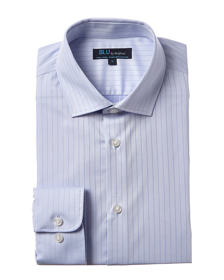 Blu Non-iron Dress Shirt In E