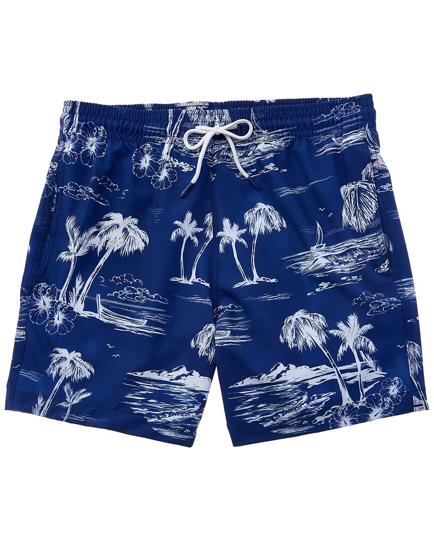 TRUNK TRUNKS SURF & SWIM CO. ISLAND LANDSCAPE SANO SWIM SHORT 