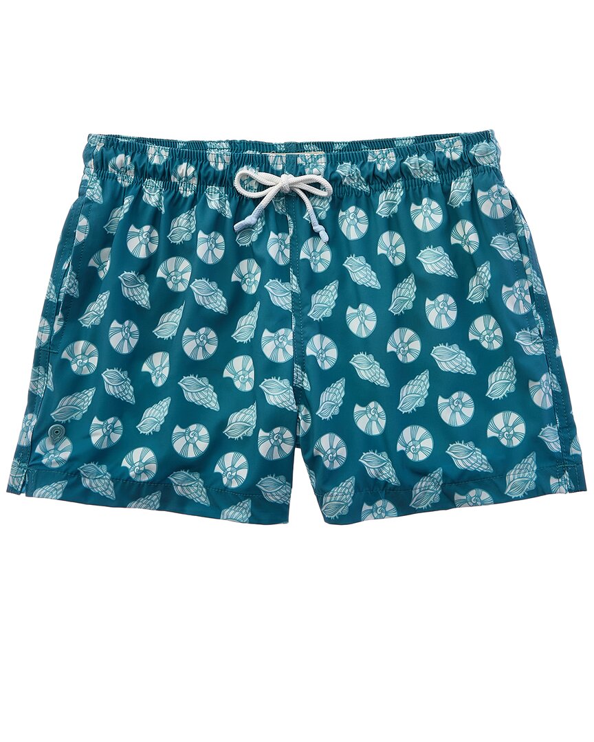 Shop Sunset And Vine Microfiber Woven Printed Swim Trunk