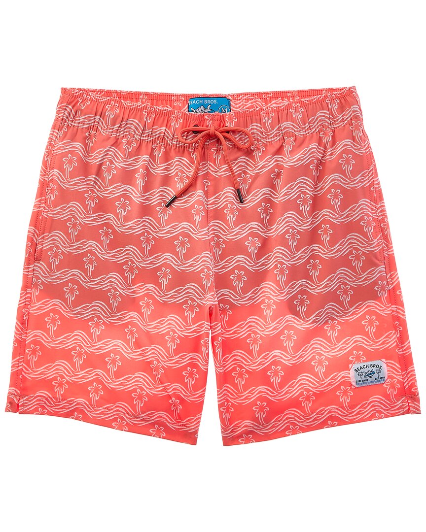BEACH BROS BEACH BROS BRUSH PALM WAVES SWIM SHORT 