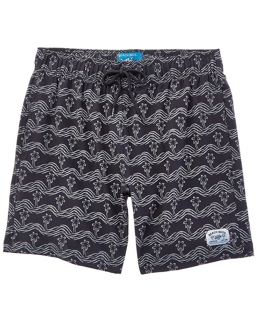BEACH BROS BEACH BROS BRUSH PALM WAVES SWIM SHORT