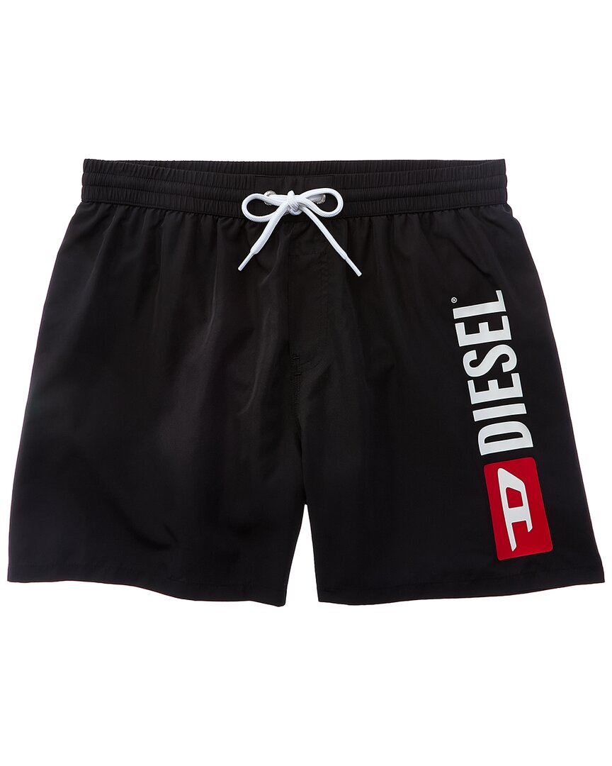 Diesel Wave Out Swim Trunk In Black