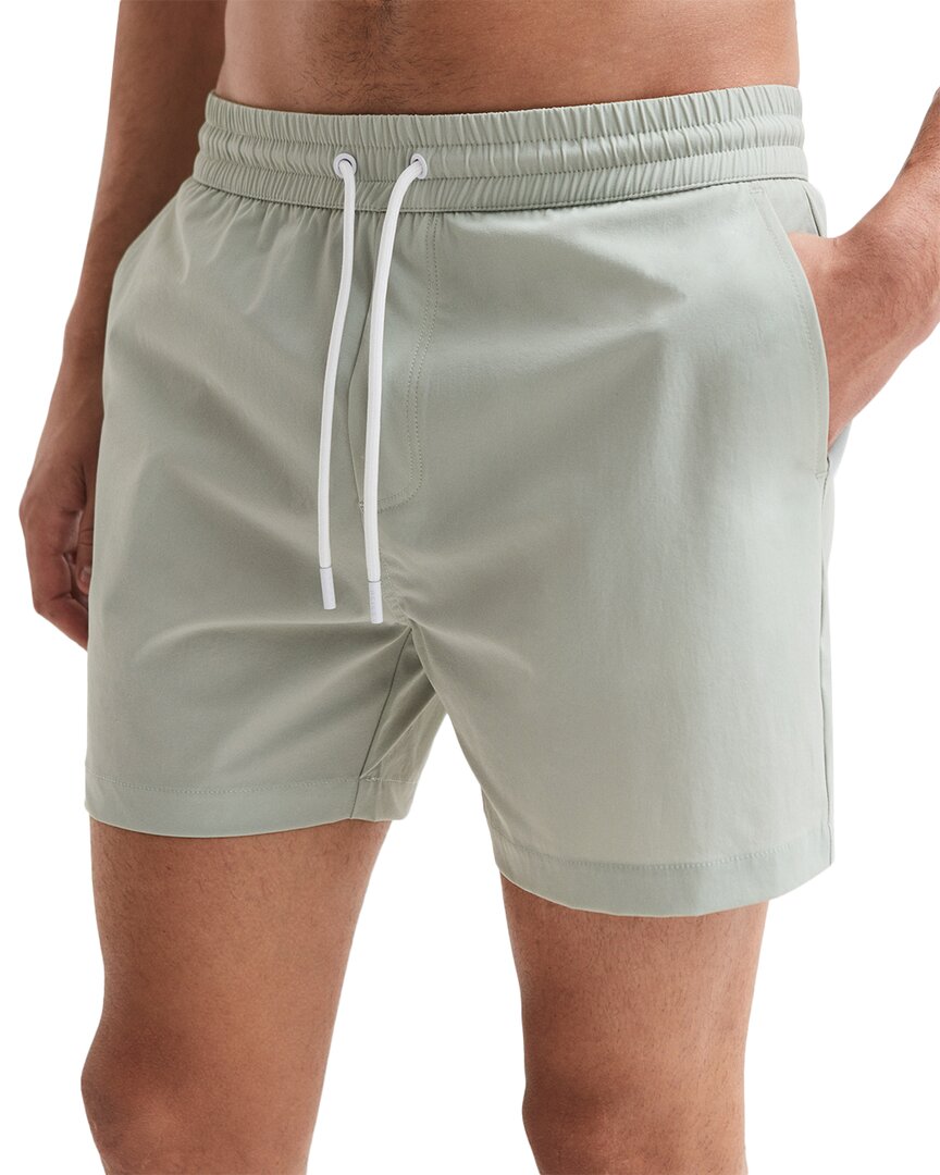 Reiss Beach Plain Drawstring Short In White