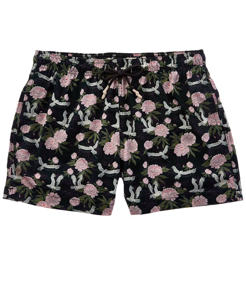 Shop Sunset And Vine Microfiber Woven Printed Swim Trunk