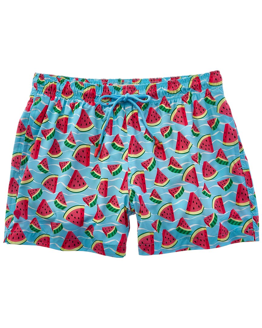 Shop Sunset And Vine Microfiber Woven Printed Swim Trunk