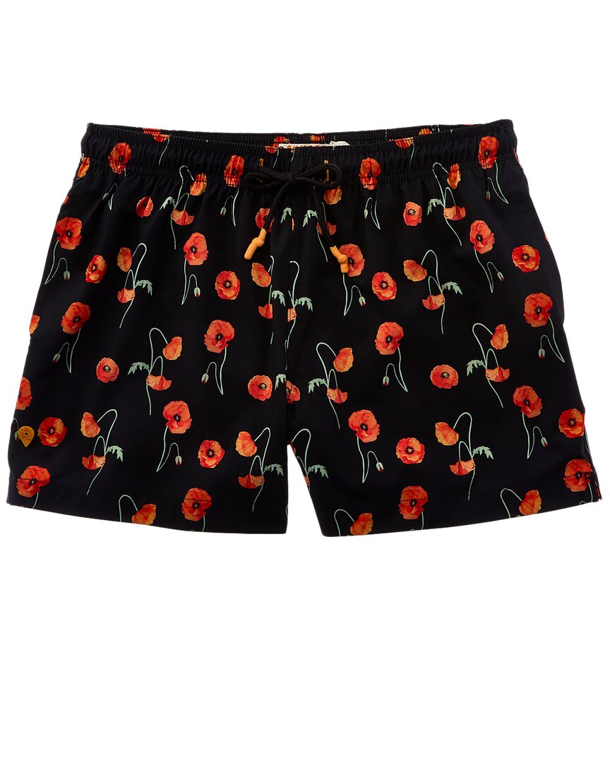 Shop Sunset And Vine Microfiber Woven Printed Swim Trunk