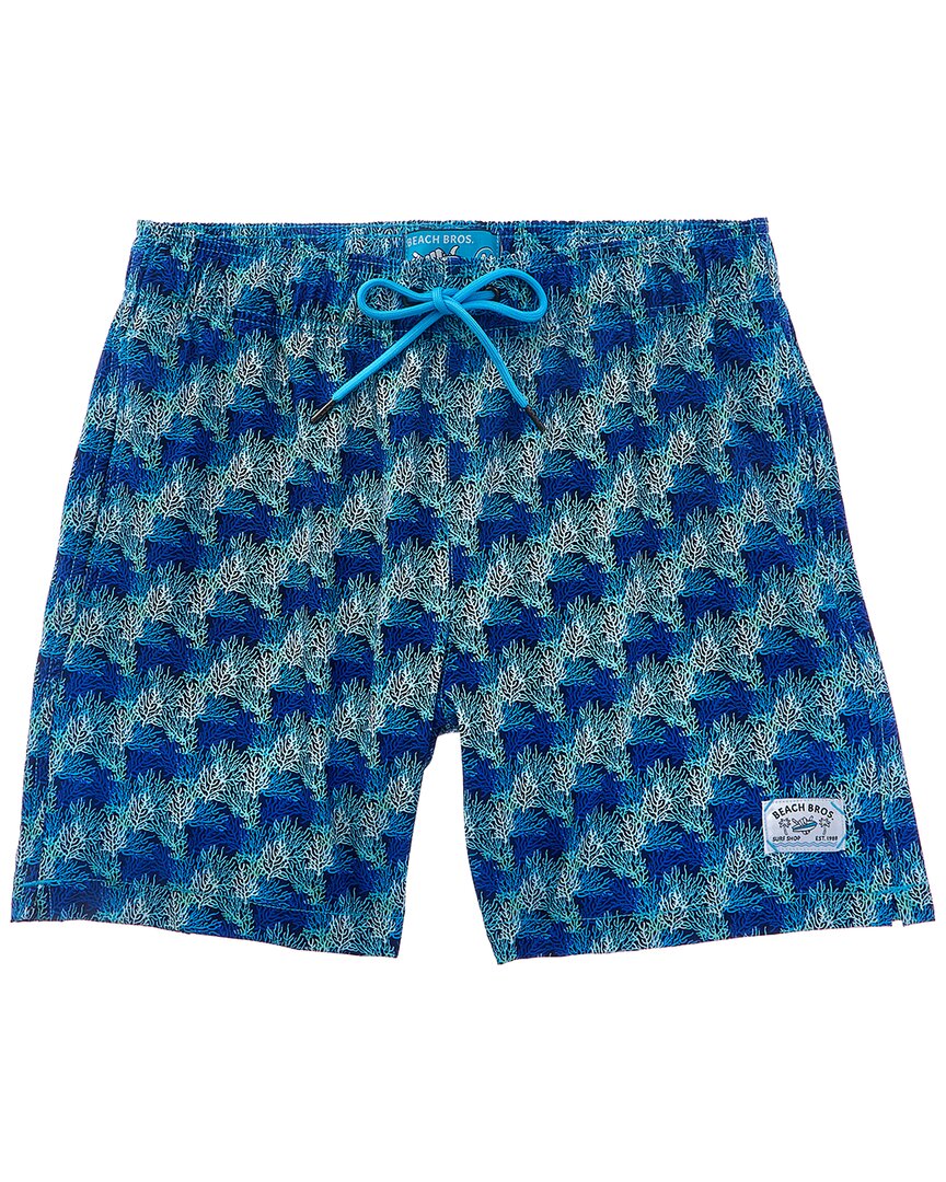 BEACH BROS BEACH BROS CORAL OVERLAP SWIM TRUNK