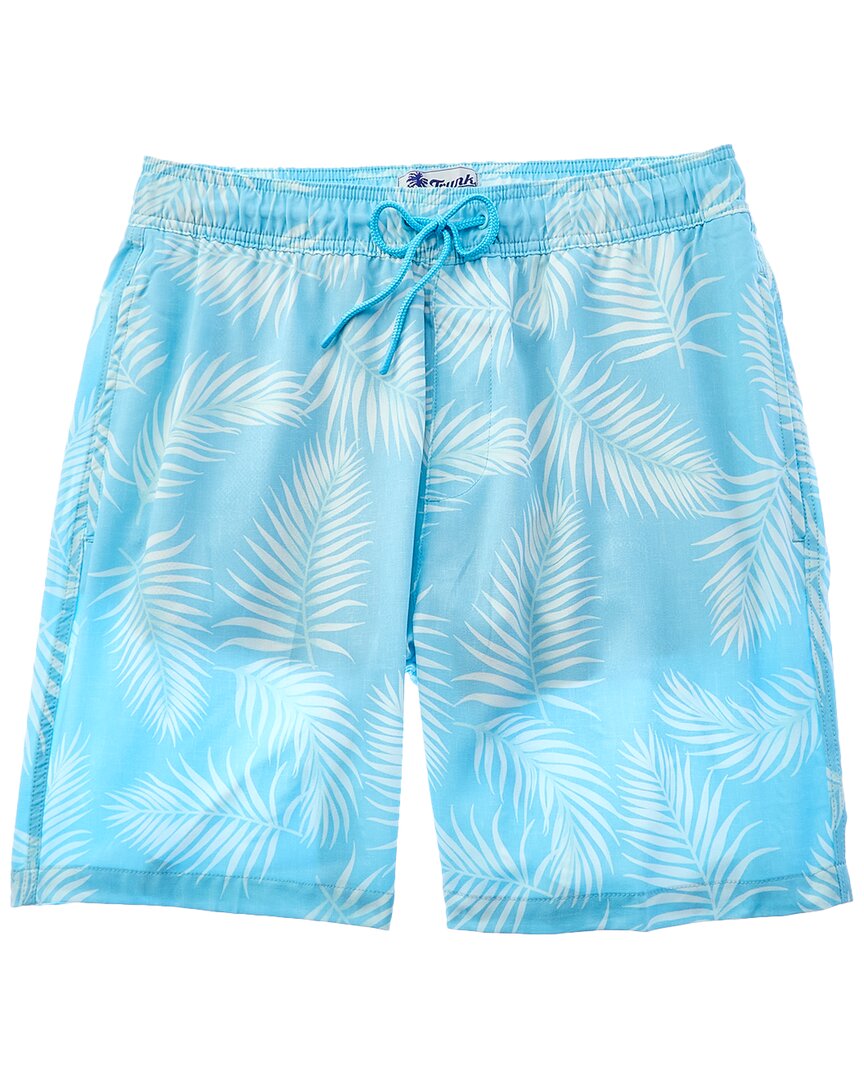 Shop Trunks Surf & Swim Co. Comfort-lined Swim Short In Blue