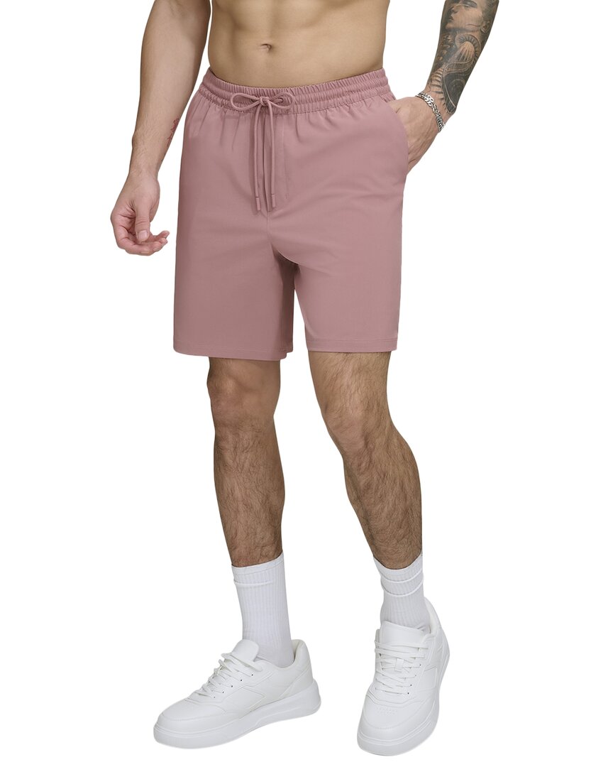 Dkny Core Volley Swim Trunk In Pink