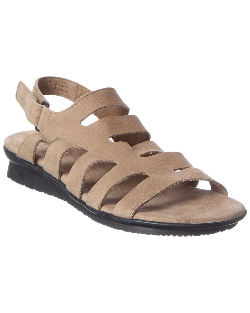 Arche Auriga Leather Sandal In Sabbia
