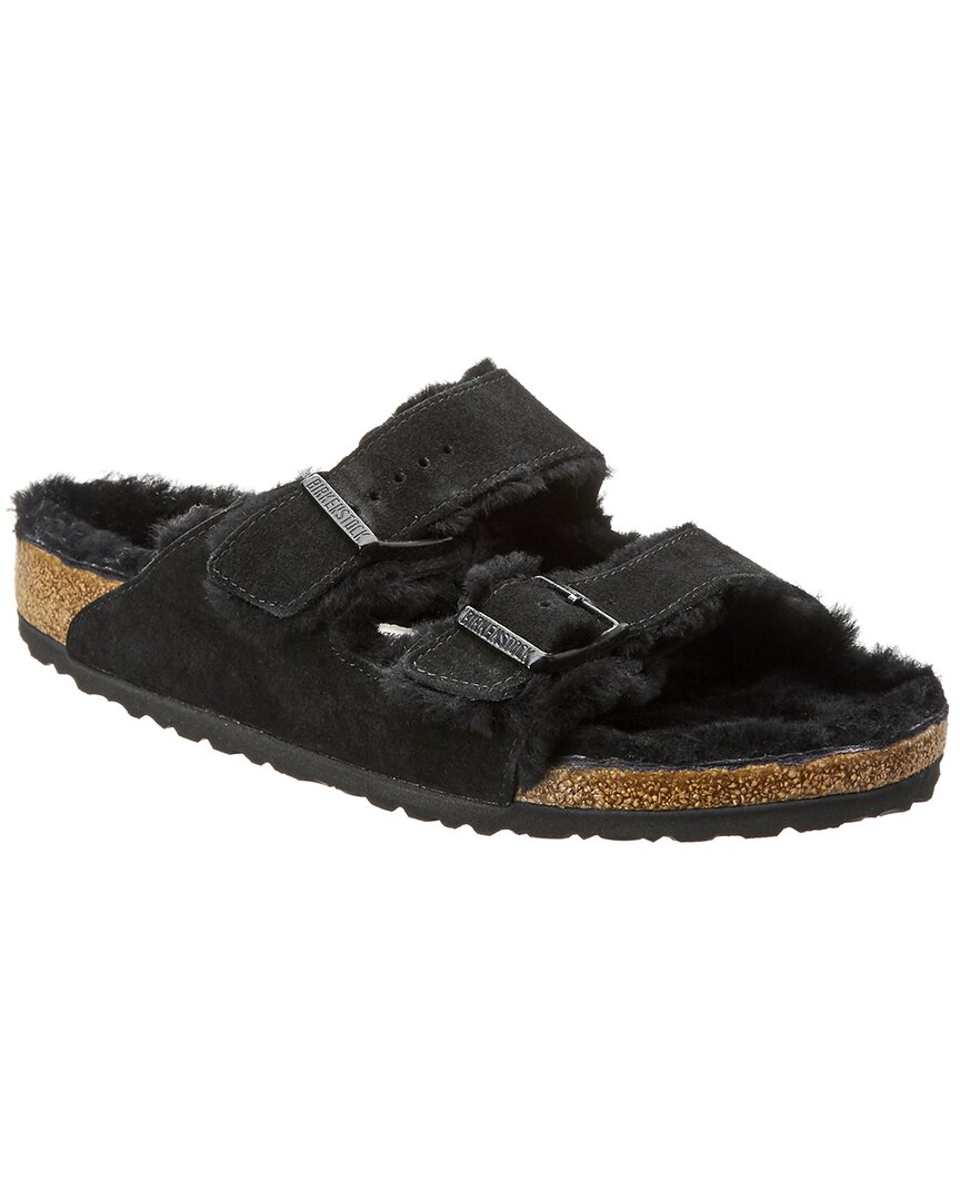 Birkenstock Arizona Suede Sandal In Black