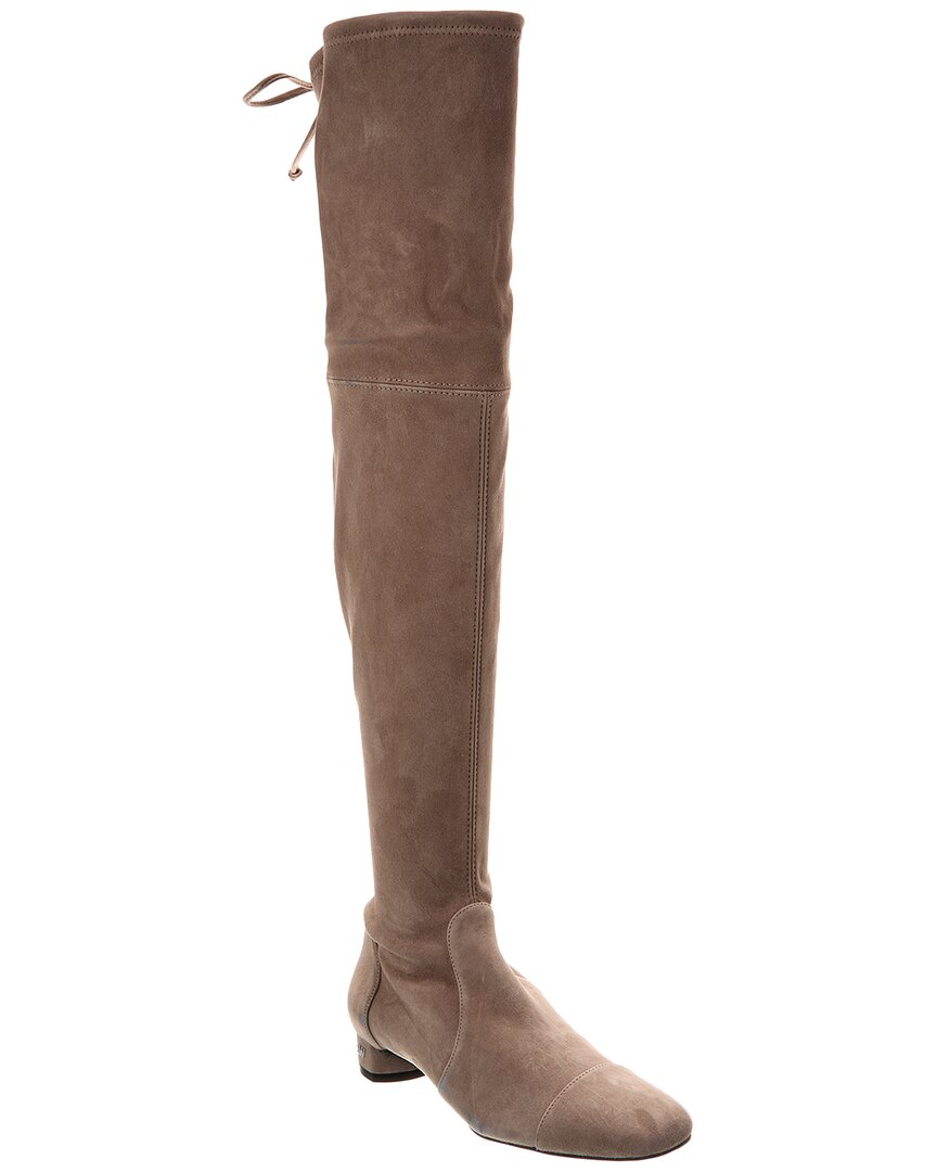 Stuart Weitzman Woman Boot Military Green Size 9.5 Soft Leather In Brown