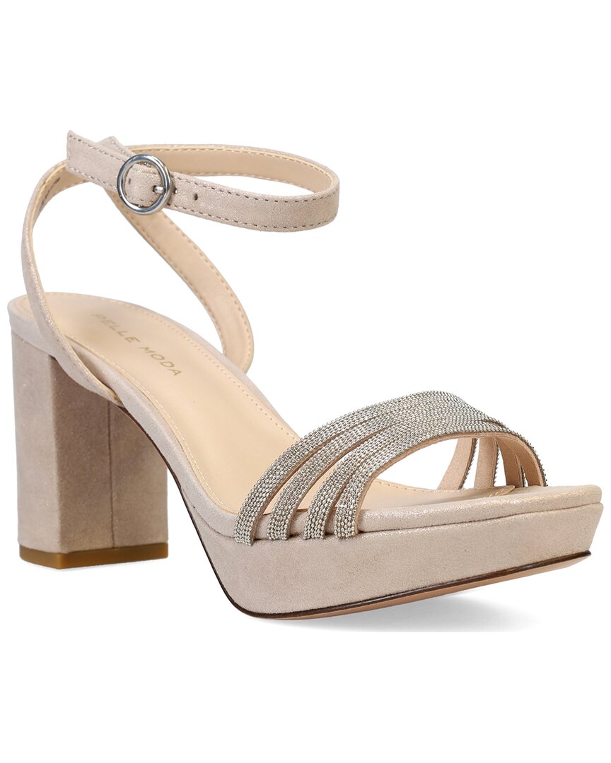 Pelle Moda Aliana Suede Sandal In Brown